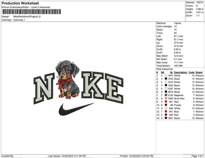 Nike Dachshund Puppy