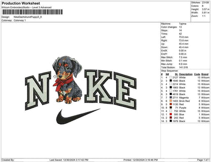 Nike Dachshund Puppy