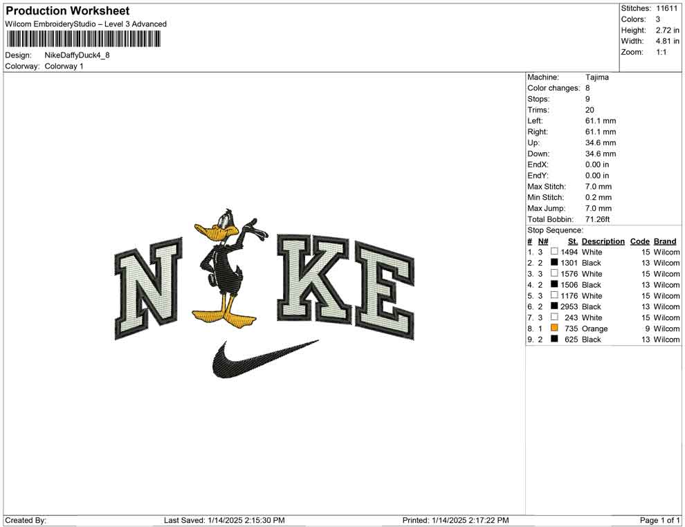 Nike Daffy Duck