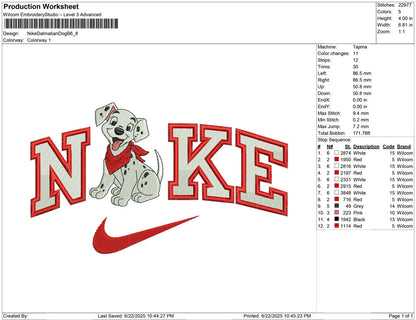 Nike Dalmatian Dog B