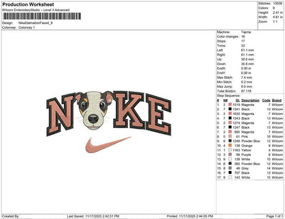Nike Dalmation Face