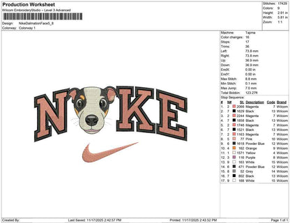 Nike Dalmation Face