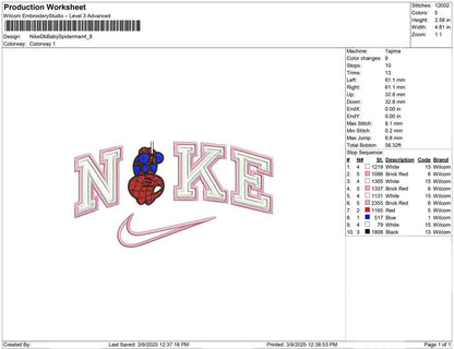 Nike Db Baby Spiderman