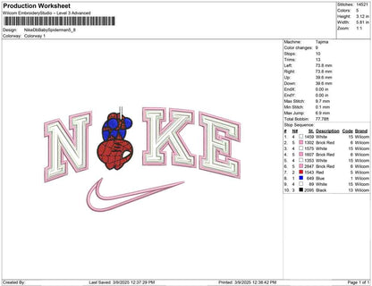 Nike Db Baby Spiderman