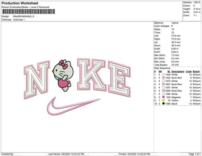 Nike Db Hellokitty
