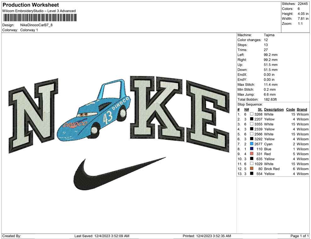 Nike Dinoco Car B