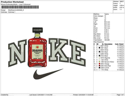 Nike Disaronno Bottle