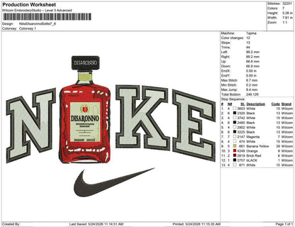 Nike Disaronno Bottle