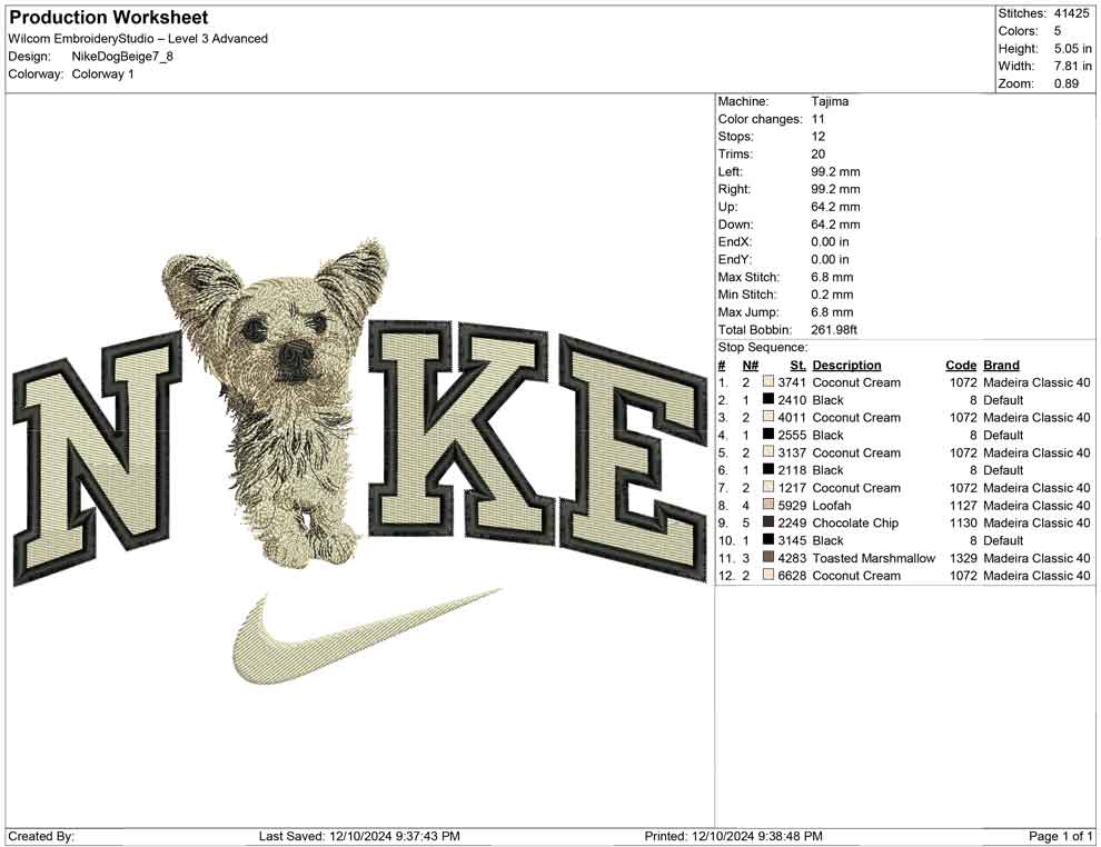 Nike Dog Beige