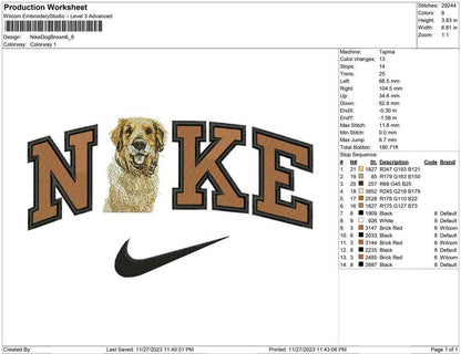 Nike Dog Brown