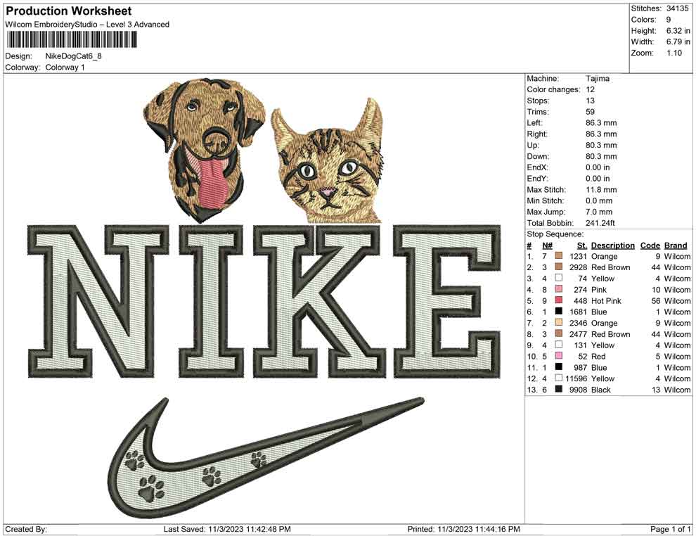 Nike Dog Cat top