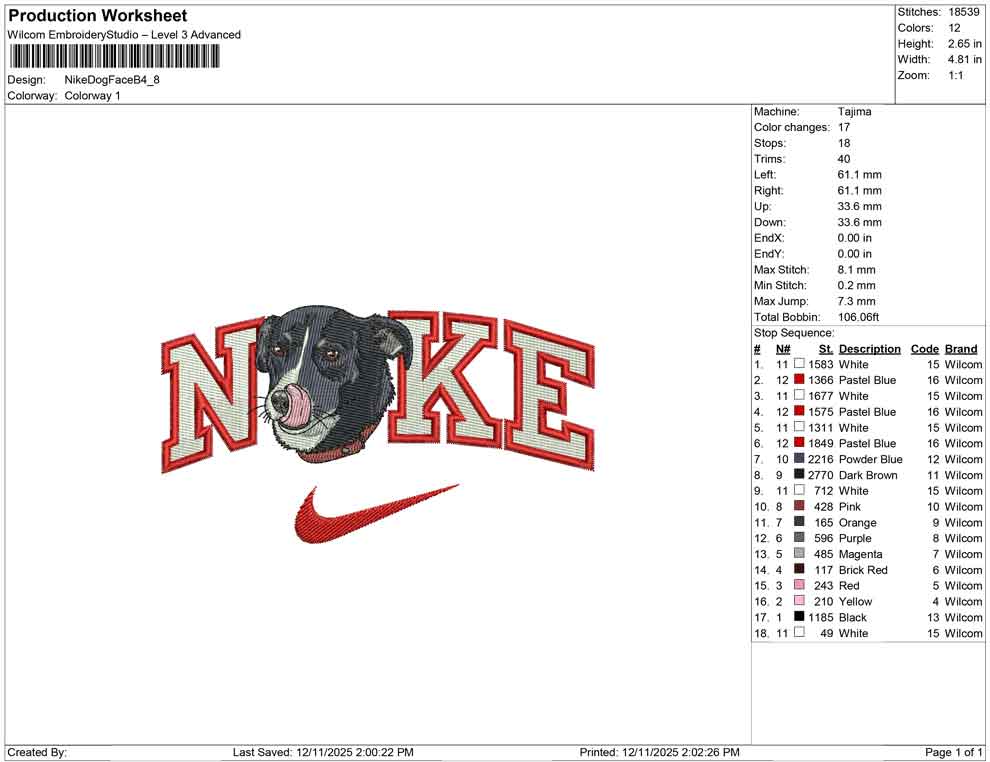 Nike Dog Face B