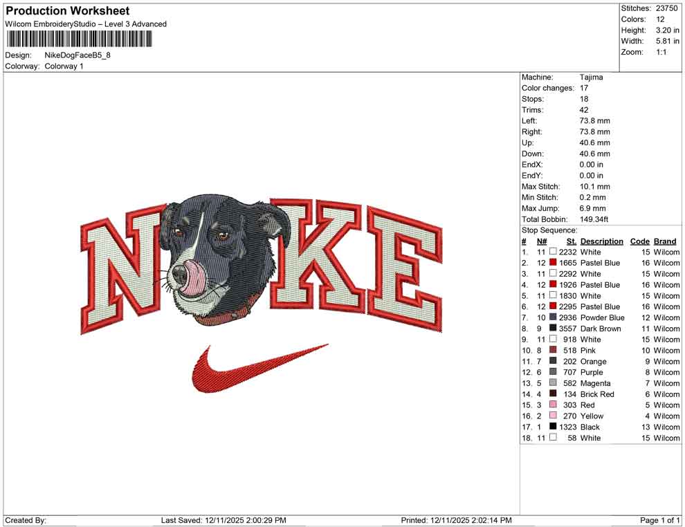Nike Dog Face B