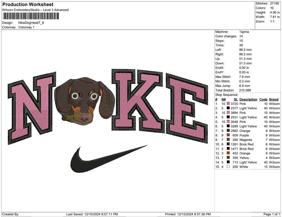 Nike Dog Head