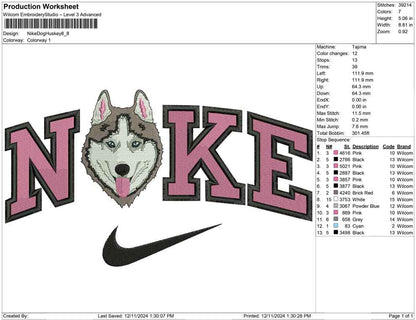 Nike Dog Huskey