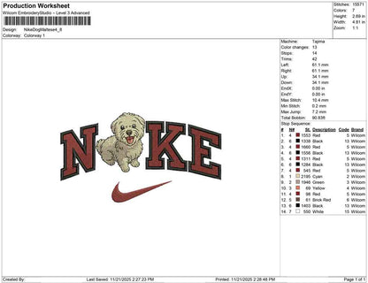 Nike Dog Maltese