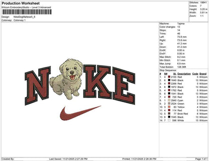 Nike Dog Maltese