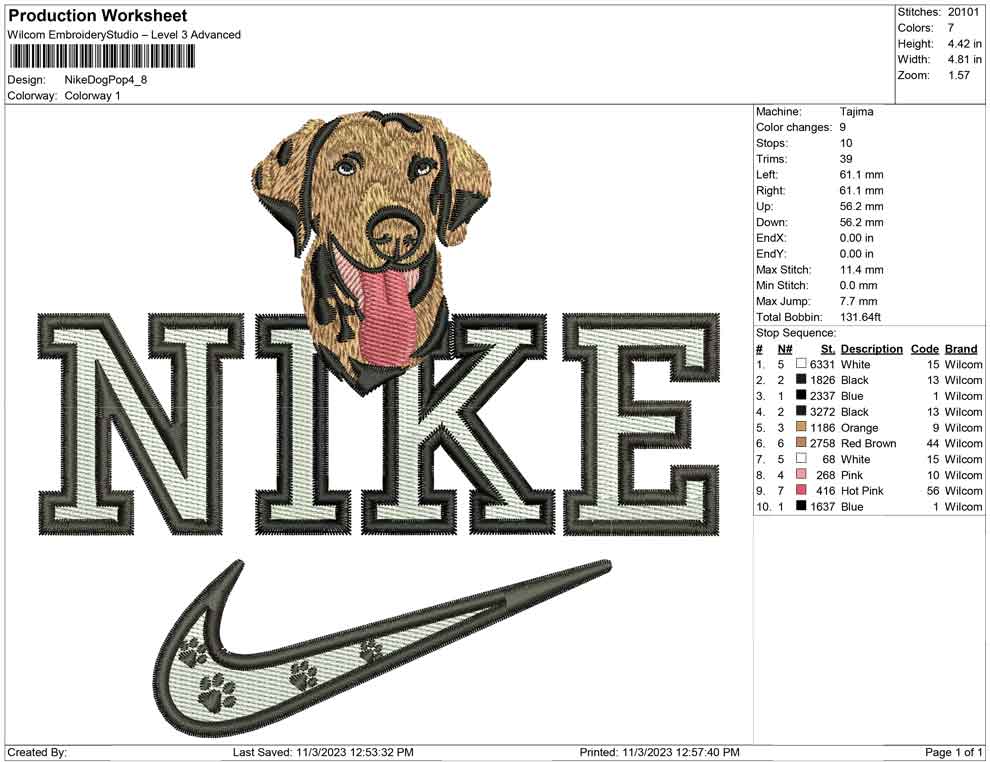 Nike Dog pop Embrobuy