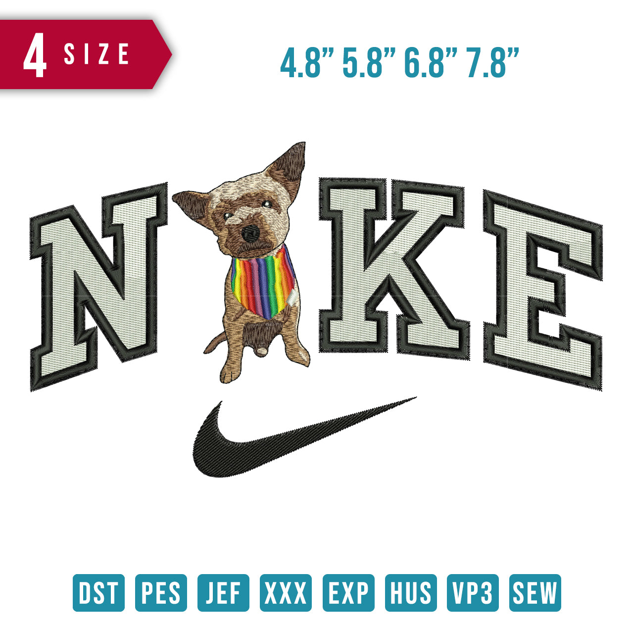 Nike Dog Rainbow