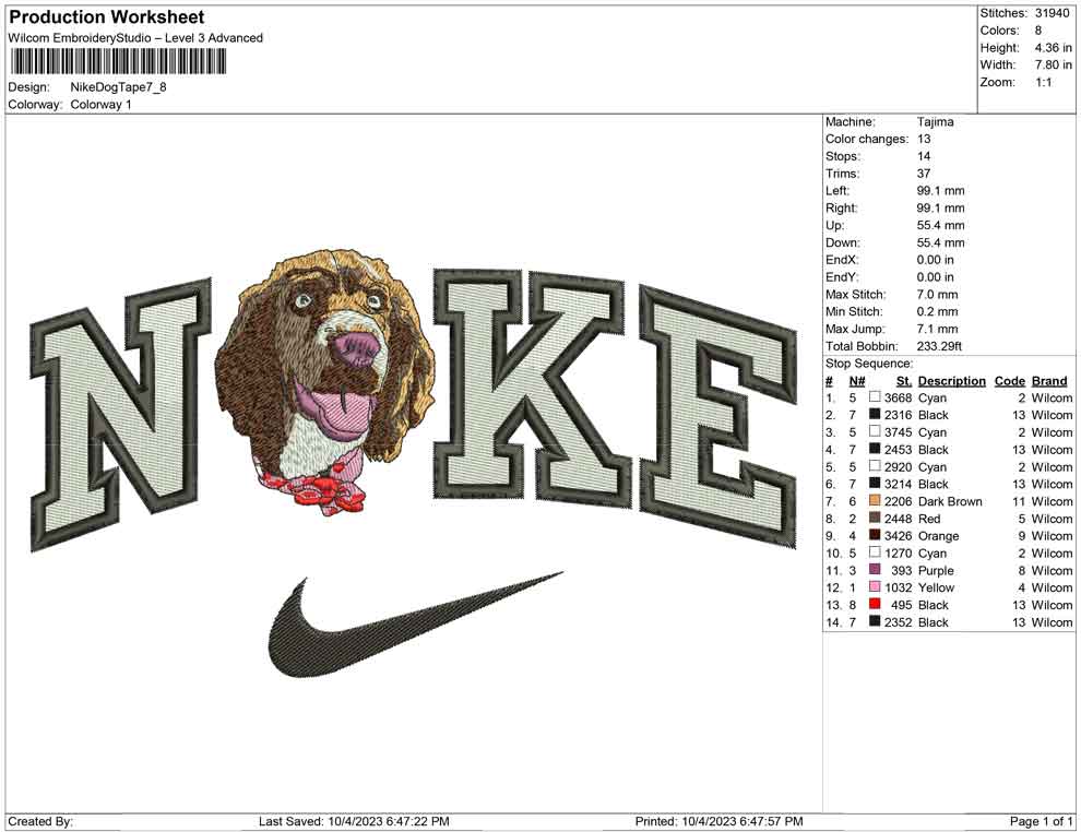 Nike Dog Tape
