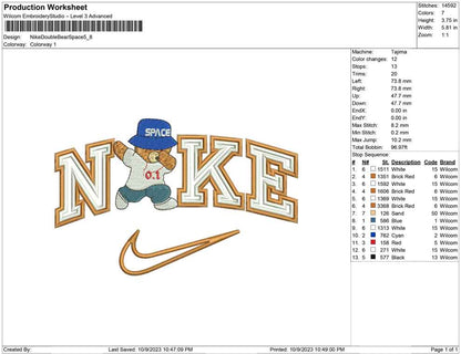 Nike Double line, Bear Space