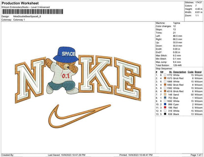 Nike Double line, Bear Space