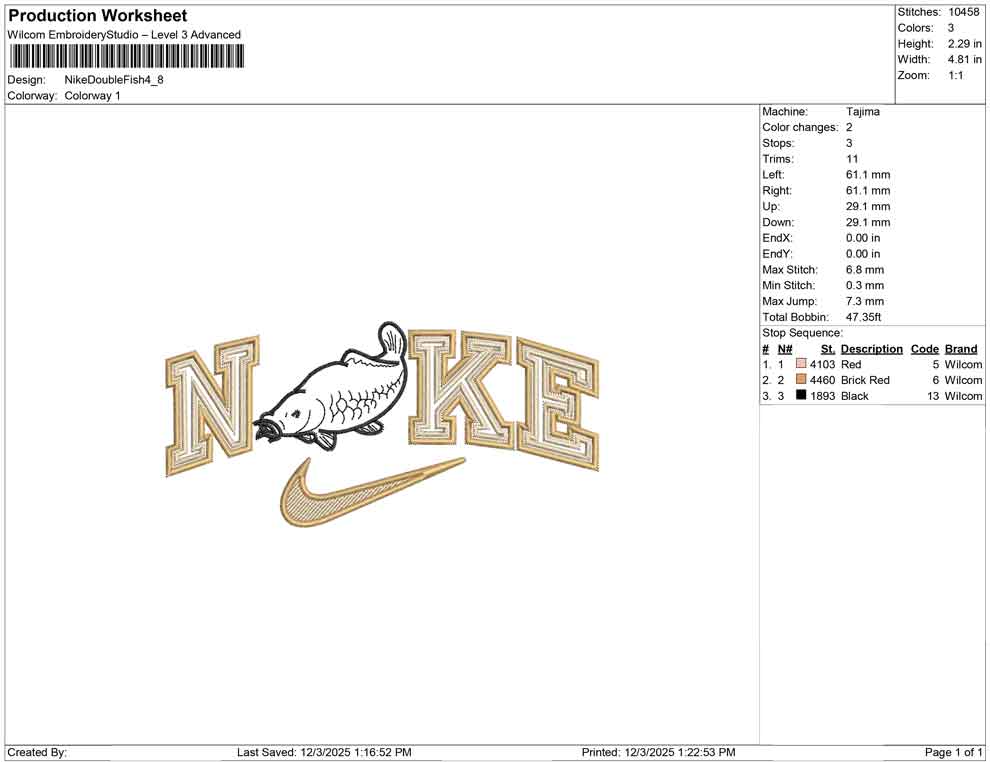 Nike Double Fish