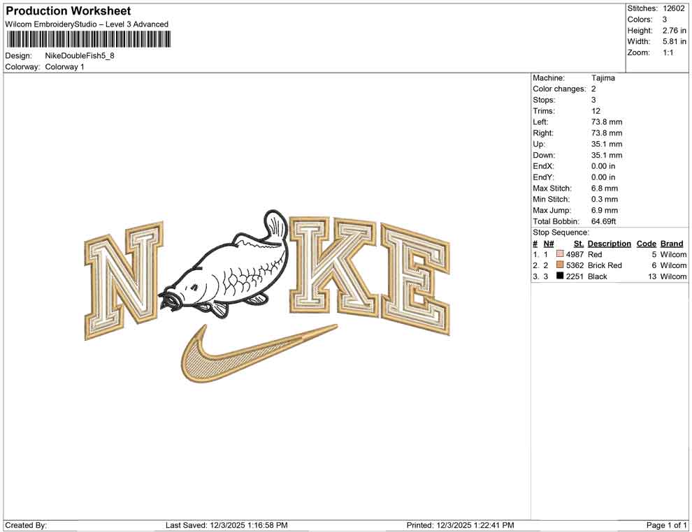 Nike Double Fish