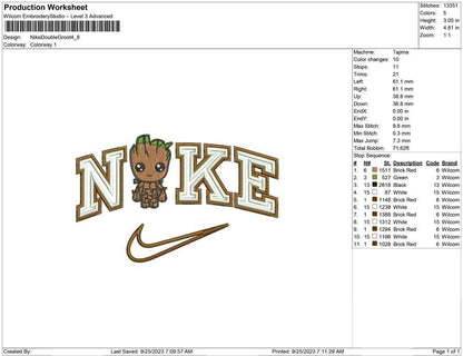 Nike Double Outline Groot