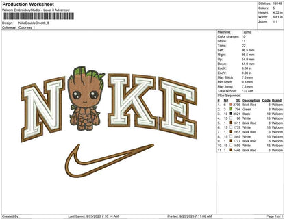 Nike Double Outline Groot