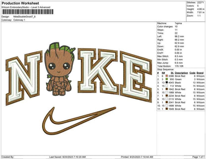 Nike Double Outline Groot