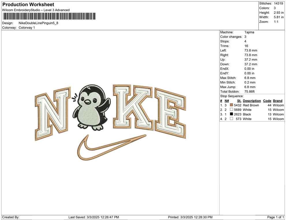 Nike Double Line Pinguin