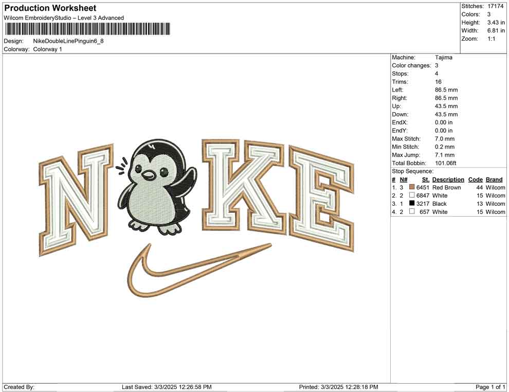 Nike Double Line Pinguin