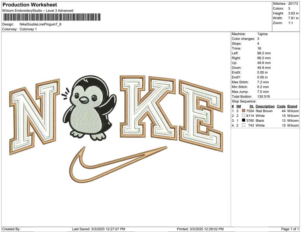 Nike Double Line Pinguin