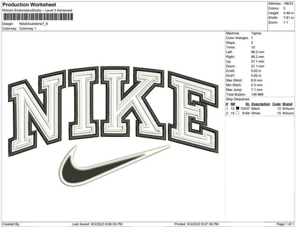 Nike Double Outline