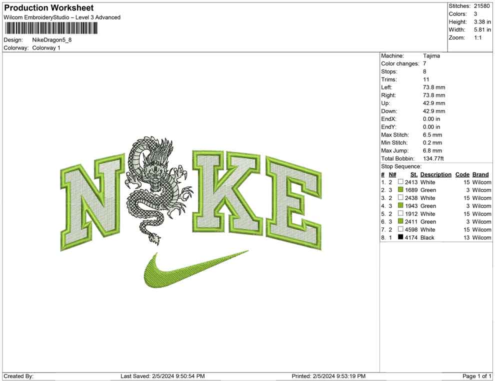 Nike Dragon