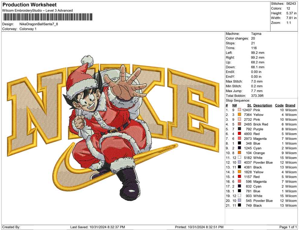 Nike Dragon Ball Santa