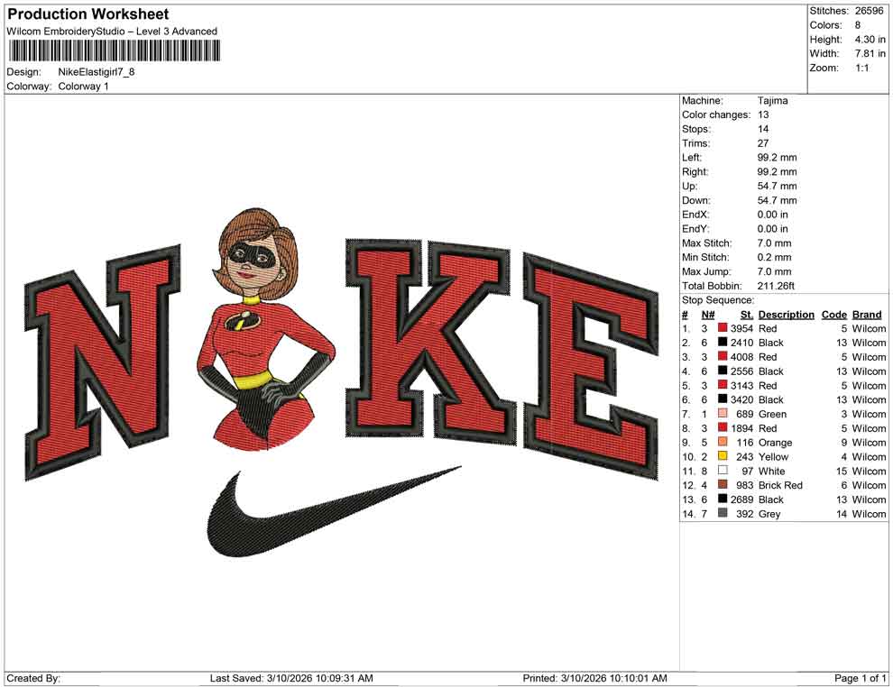 Nike Elastigirl