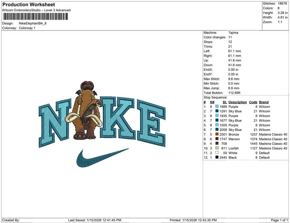 Nike Elephant B