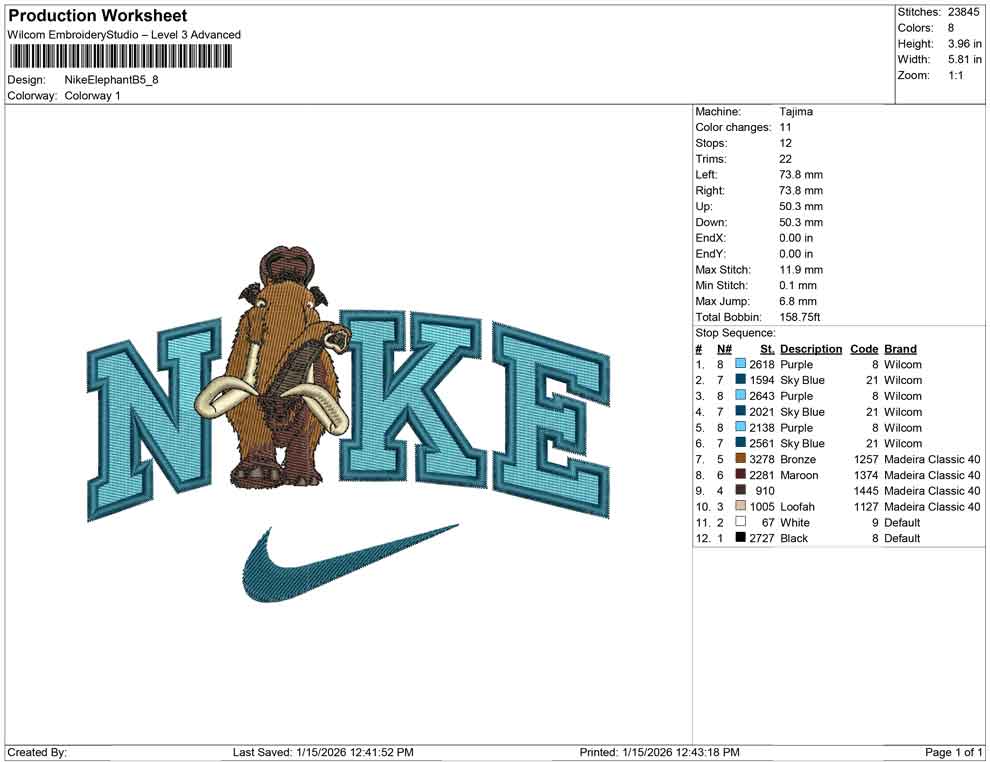 Nike Elephant B