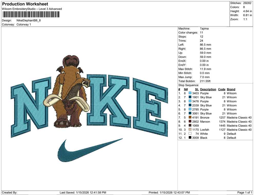 Nike Elephant B