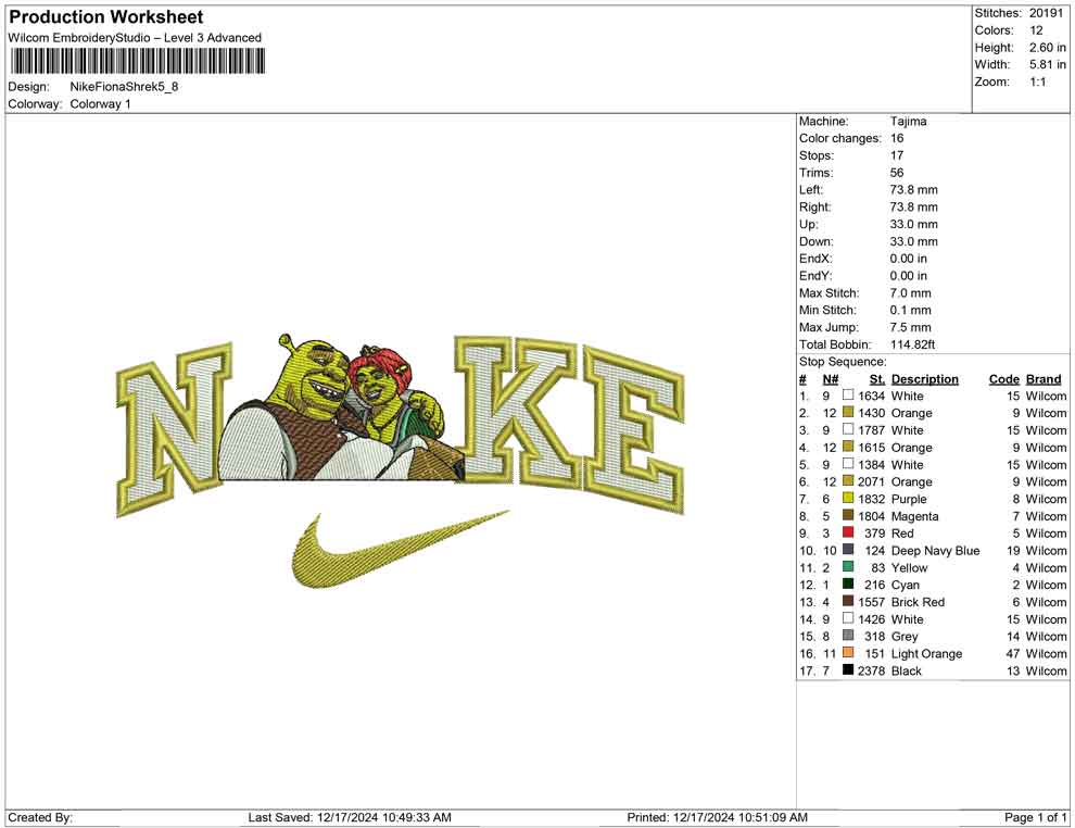 Nike Fiona Shrek