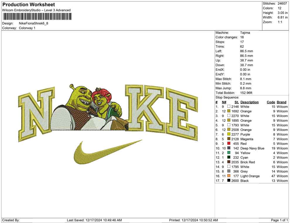 Nike Fiona Shrek