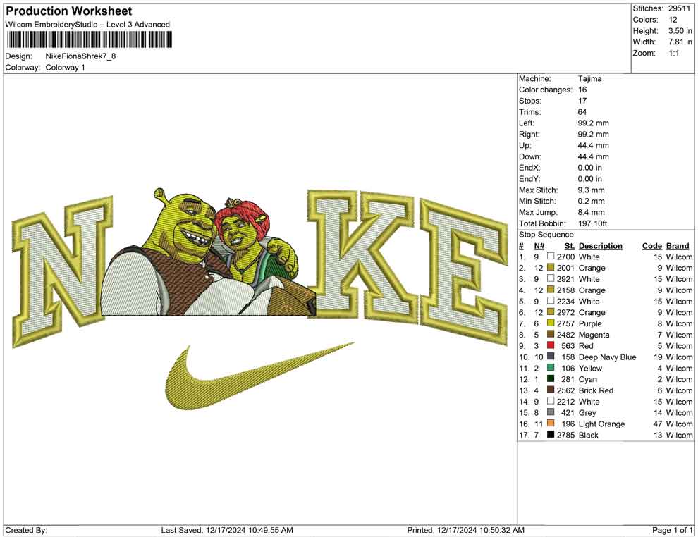 Nike Fiona Shrek