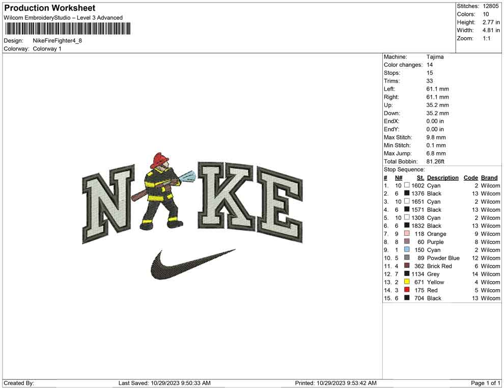 Nike Fire fighter