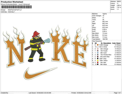 Nike Flamme fire fighter