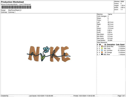 Nike Flower Rope