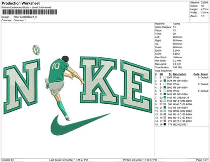 Nike Football back