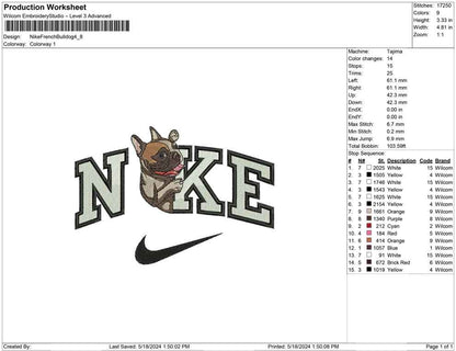 Nike French Bulldog