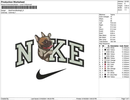Nike French Bulldog